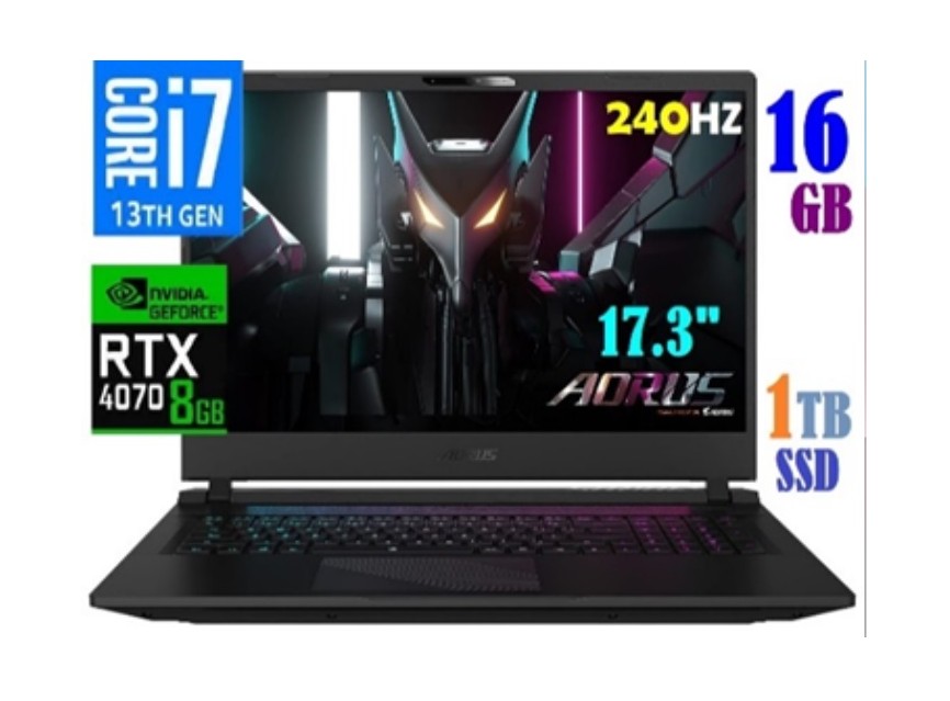 LAPTOP GIGABYTE AORUS 2023 17 BSF 73US654SH